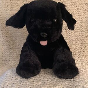 Benson the Black Lab plush dog by Melissa and Doug.